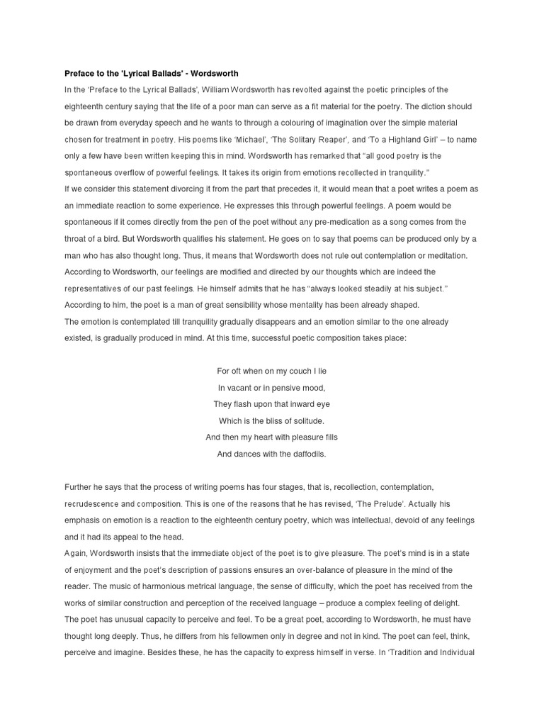 William wordsworth short biography picture