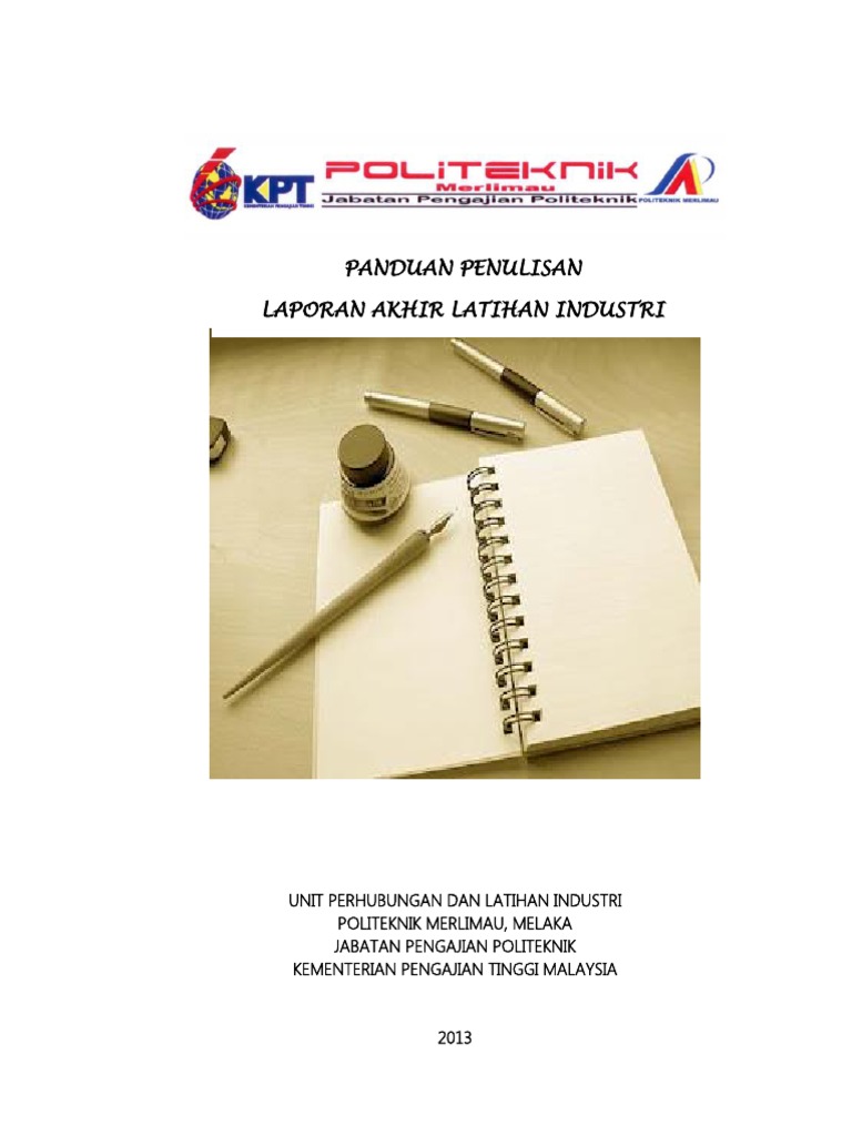 Format Muka Surat Laporan Akhir Latihan Industri