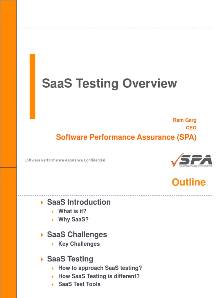 SaaS Testing Overview - Foundation | PDF | Software As A Service ...