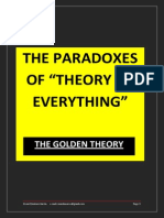 The Paradoxes of Theory of Everything