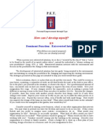 How Can I Develop Myself?: Dominant Function: Extraverted Intuition