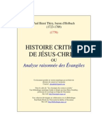 Holbach, Histoire Critique de Jésus-Christ