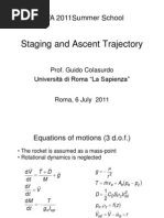 Staging and Ascent Trajectory: CVA 2011summer School