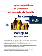 Libretto Preghiera Famiglia Quaresima 2014