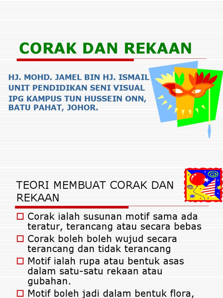 Corak Dan Rekaan | PDF