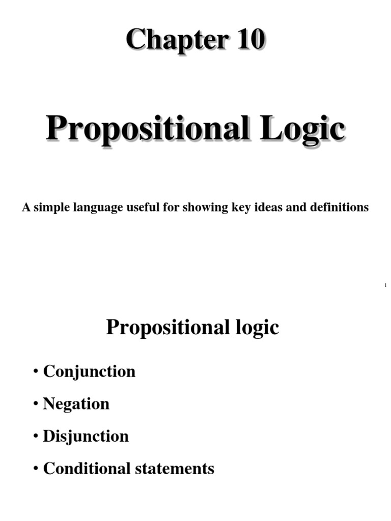 Propositional Logic Fundamentals | PDF | Validity | Truth