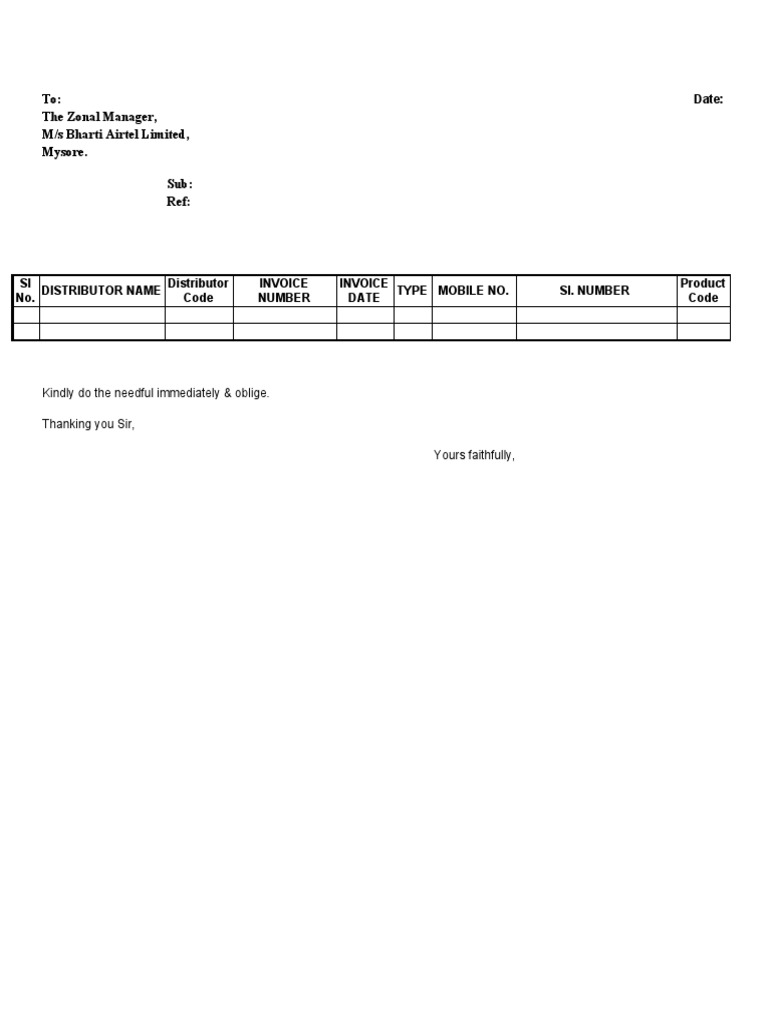 Distributor Invoice and SRN Format Guide | PDF