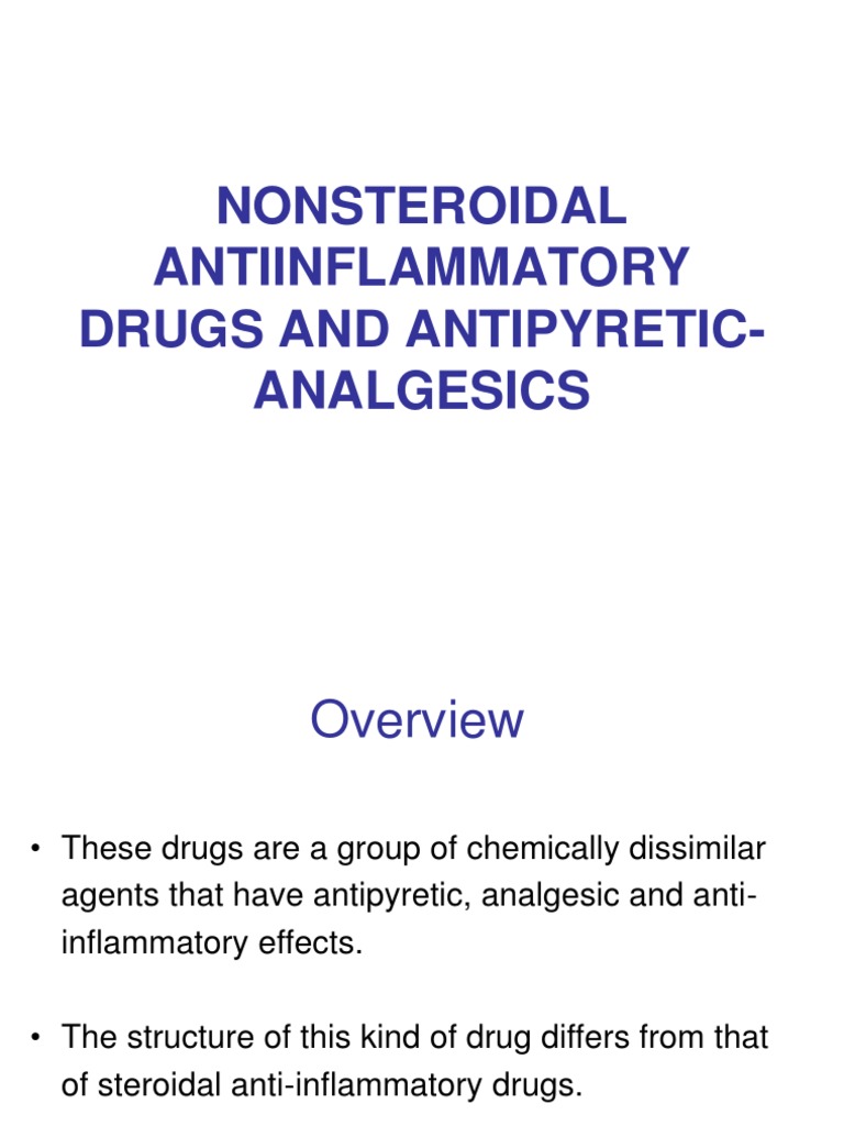 NSAIDs: Analgesic and Antipyretic Overview | PDF | Nonsteroidal Anti ...