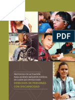 Protocolo de Actuación para quienes imparten Justicia en casos de Personas con Discapacidad