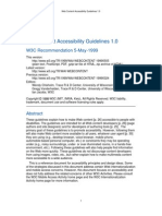 Web Content Accessibility Guidelines 1.0: W3C Recommendation 5-May-1999