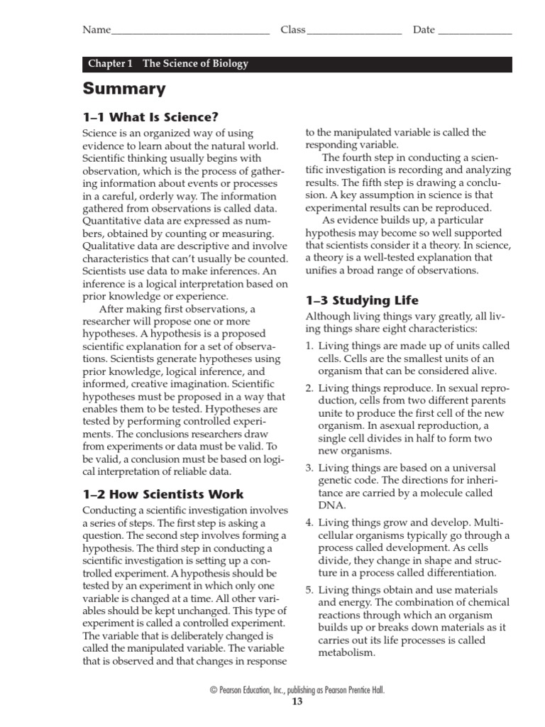 worksheet Pearson Education Biology Worksheet Answers pearson biology worksheet answers humorholics prentice hall workbook