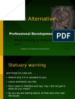 Devil's Alternative: Professional Development Forum
