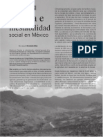 Sequia e inestabilidad social en México