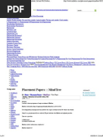 Download MindTree Placement Papers - Mindtree - Hyderabad 3rd and 4th October 2012 ID-4632pdf by ankush456 SN215992790 doc pdf