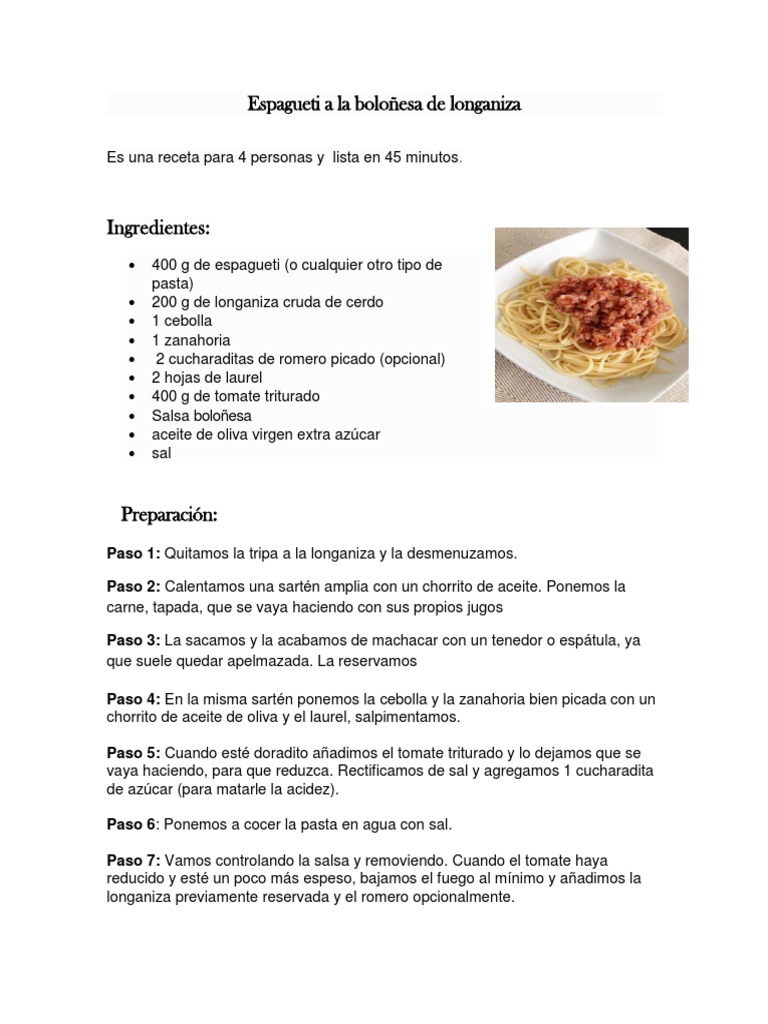 Recetas de Pastas | PDF | Espaguetis | Pasta