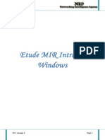 Etude MIR Windows NIA-1