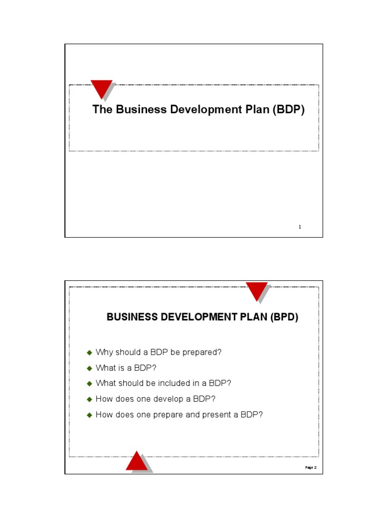 Understanding Business Development Plans | PDF