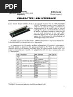 Character LCD Interface EEM 336: Anadolu University Department of Electrical & Electronics Engineering Microprocessors 1