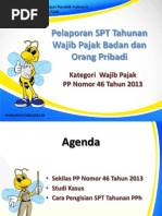 Download Slide Pengisian SPT Tahunan Badan Dan OP Sesuai PP No 46 Tahun 2013 by Tjahjo Boedi Santoso SN216033420 doc pdf