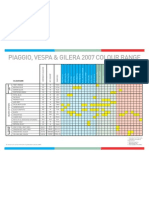 PiaggioVespaGilera Colour Chart