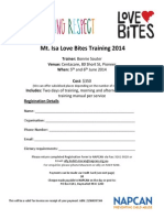 Love Bites Training Flyer