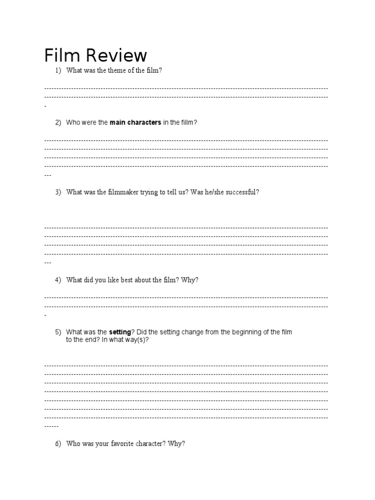 Film Discussion Guide | PDF | Games & Activities
