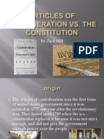 Articles of Confederation Vs The Constitution