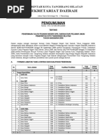 Download Pengumuman CPNS 2009 Kota Tangerang Selatan by cahPamulang SN21605045 doc pdf