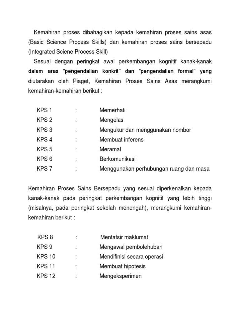 Kps Sains Pdf