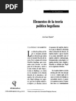 Elementos de la teoría política hegeliana - José Luis Tejeda