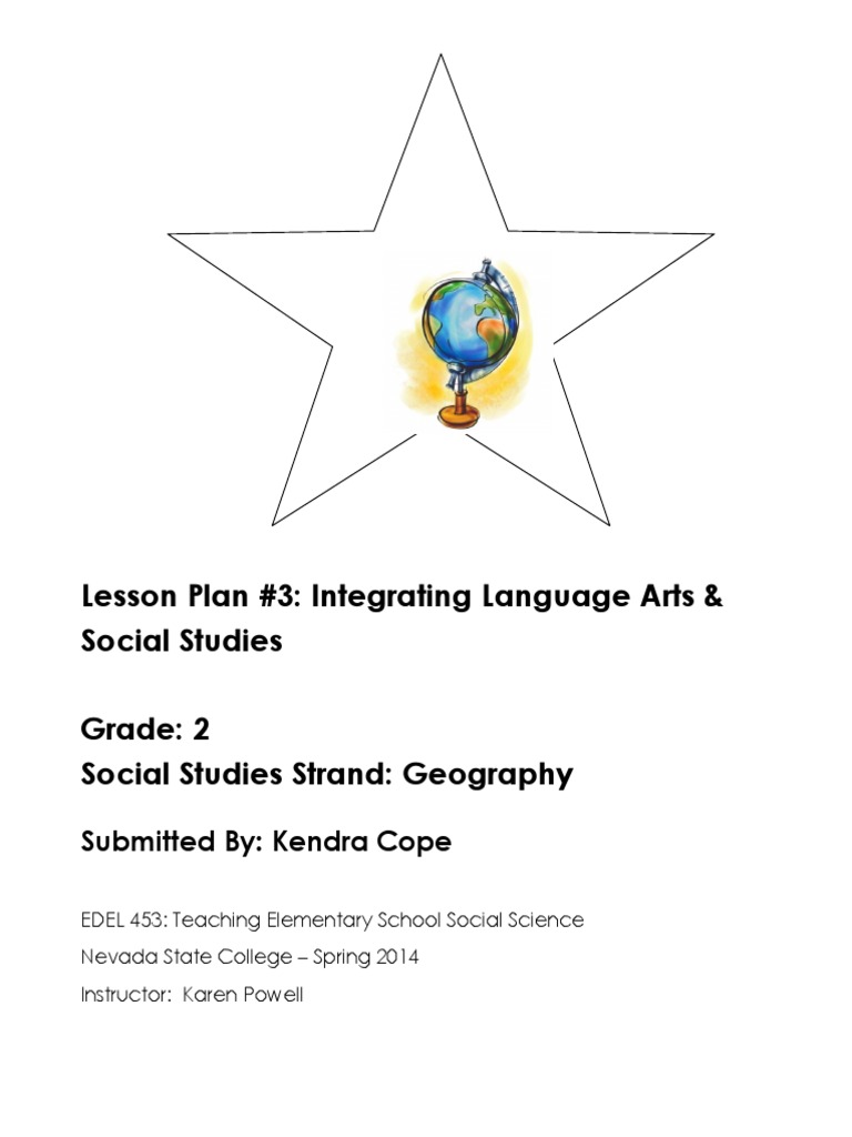 Lesson Plan #3: Integrating Language Arts & Social Studies Grade: 2 ...