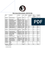 Mens Final Schedule