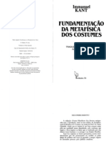 Fundamentação Da Metafísica Dos Costumes-Kant PDF