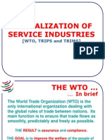 Liberalization of Service Industries: (Wto, Trips and Trims)