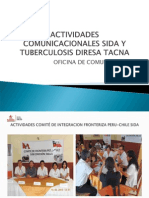 Actividades Comunicacionales Sida y Tuberculosis Diresa Tacna