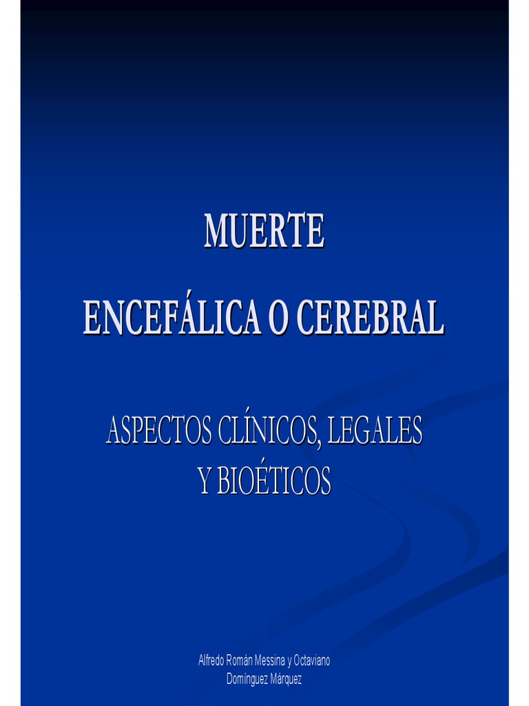 Criterios de Muerte Cerebral en México | PDF | Medicina ...