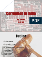 Corruption in India: By: Zain Ali ID:51102
