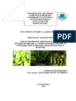 CERCETĂRI PRIVIND TEHNOLOGIA DE CULTURĂ ŞI Regimul de Irigare A Castravetilor in Solarii