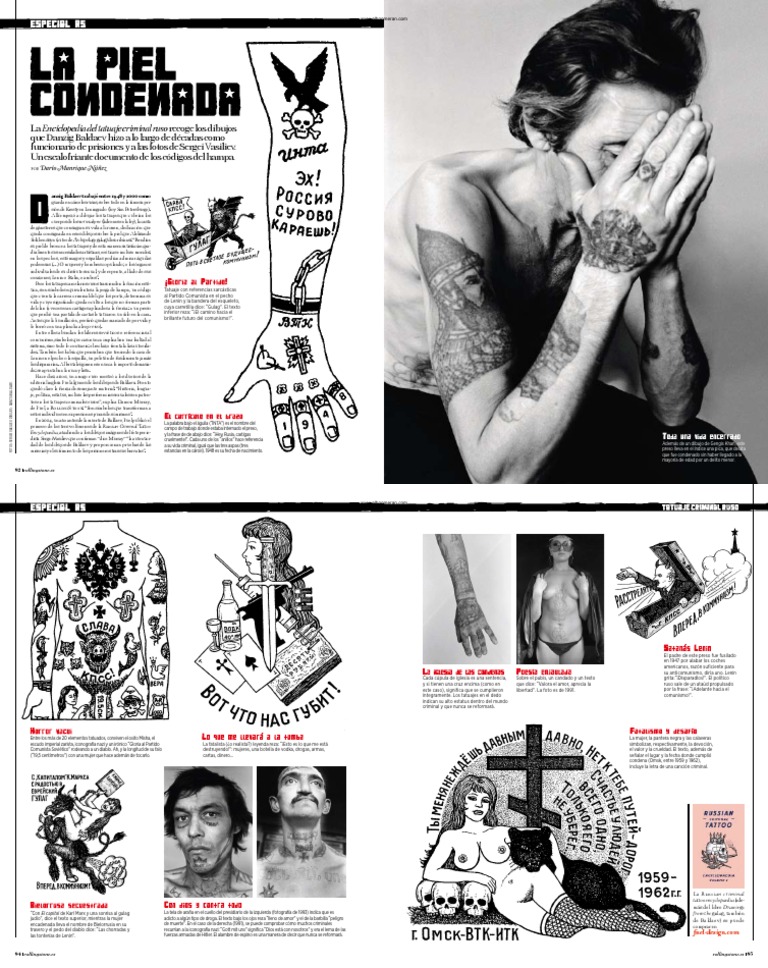 Tatuajes Criminales Rusos: Significados y Códigos | PDF | Rusia ...