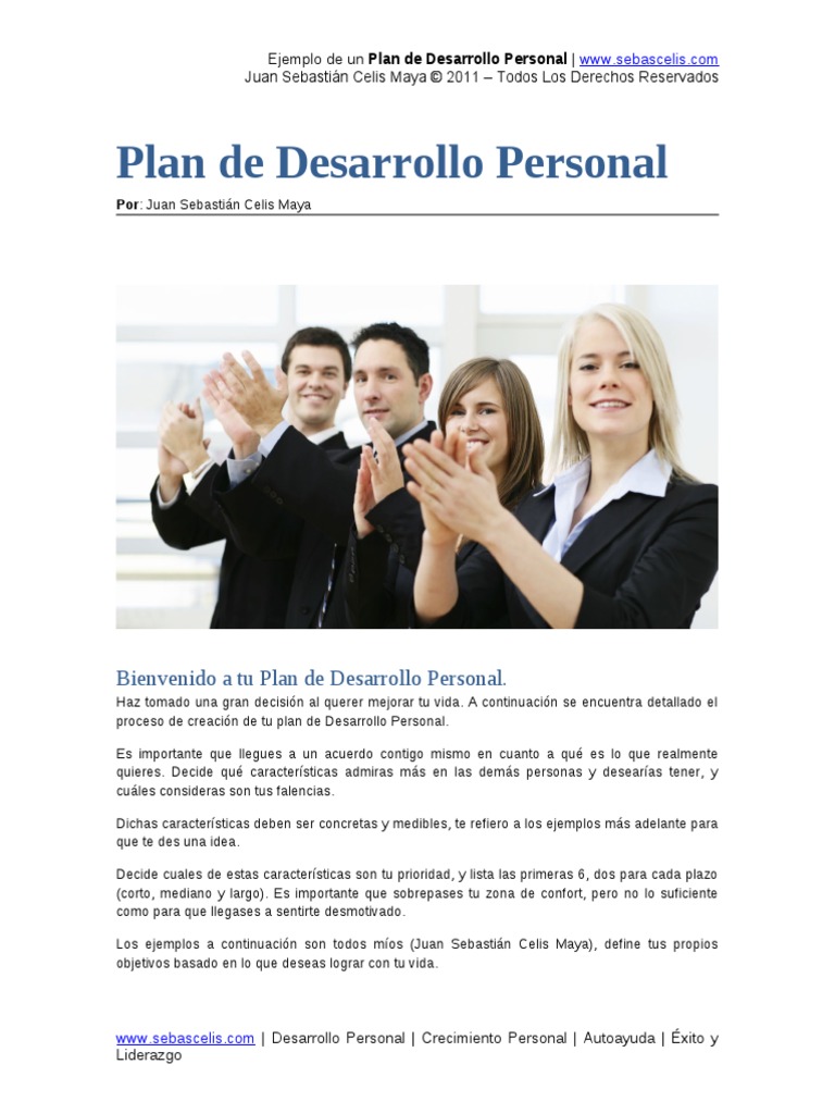 Plan Desarrollo Personal | PDF | Desarrollo personal | Blog