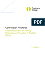 TONIC Portman Group Code Consultation Response