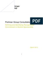 TONIC Portman Group Sponsorship Consultation