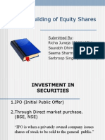 Book Building of Equity Shares