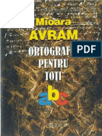 Avram Mioara - Ortografie Pentru Toti (Cuv Inainte)