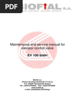 Download Maintenance and service manual for elevator control valve EV 100 blain  by Cristian Liviu Ciovica SN216080300 doc pdf