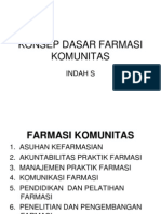 Konsep Dasar Farmasi Komunitas