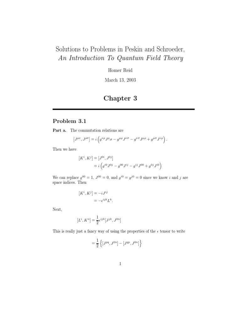 INTRODUCTION TO QUANTUM FIELD THEORY PESKIN PDF visual data 2