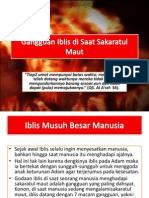 Gangguan Iblis Di Saat Sakaratul Maut