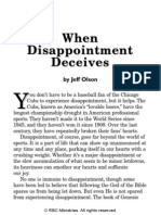 When Disappointment Deceives