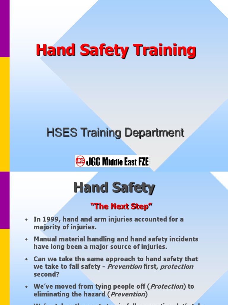 Hand Safety Training Guide | PDF | Glove | Personal Protective Equipment